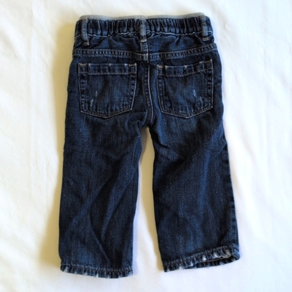 babyGap plaid lined button down & denim jeans outfit set 12-18 months baby boy - Picture 12 of 12